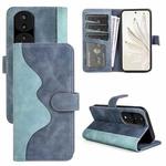 For Honor 70 Pro Stitching Horizontal Flip Leather Phone Case(Blue)