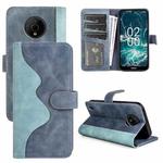 For Nokia C200 Stitching Horizontal Flip Leather Phone Case(Blue)