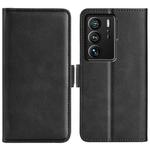 For ZTE Axon 40 Ultra Dual-side Magnetic Buckle Leather Phone Case(Black)