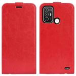 For ZTE Blade A52 R64 Texture Vertical Flip Leather Phone Case(Red)