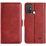 For ZTE Blade A52 Dual-side Magnetic Buckle Leather Phone Case(Red)