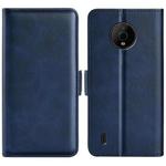 For Nokia C200 Dual-side Magnetic Buckle Horizontal Flip Leather Phone Case(Dark Blue)