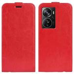 For ZTE Axon 40 Pro R64 Texture Vertical Flip Leather Phone Case(Red)