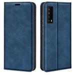 For TCL Stylus 5G Retro-skin  Magnetic Suction Leather Phone Case(Dark Blue)