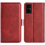 For Xiaomi Poco M4 5G Dual-side Magnetic Buckle Horizontal Flip Leather Phone Case(Red)
