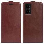 For Xiaomi Poco M4 5G R64 Texture Vertical Flip Leather Phone Case(Brown)