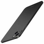 For iPhone 14 MOFI Fandun Series Frosted PC Ultra-thin Phone Case(Black)