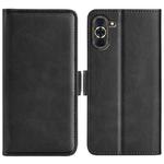 For Huawei Nova 10 Dual-side Magnetic Buckle Horizontal Flip Leather Phone Case(Black)