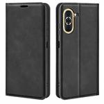 For Huawei Nova 10 Retro-skin Magnetic Suction Leather Phone Case(Black)