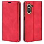 For Huawei Nova 10 Retro-skin Magnetic Suction Leather Phone Case(Red)