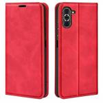 For Huawei Nova 10 Pro Retro-skin  Magnetic Suction Leather Phone Case(Red)