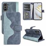 For Huawei Nova 10 Pro Stitching Horizontal Flip Leather Phone Case(Blue)