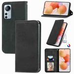 For Xiaomi 12 Lite Retro Skin Feel Magnetic Leather Phone Case(Black)