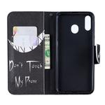 Colored Drawing Pattern Horizontal Flip Leather Case for Samsung Galaxy M20,with Holder & Card Slots & Wallet(Smirk)