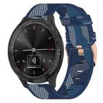For Garmin Vivomove 3S 18mm Nylon Woven Watch Band(Blue)