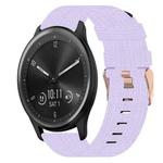 For Garmin Vivomove Sport 20mm Nylon Woven Watch Band(Light Purple)