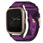 For Garmin Venu SQ 20mm Nylon Woven Watch Band(Purple)