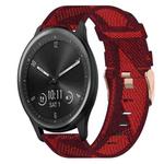 For Garmin Vivomove 20mm Nylon Woven Watch Band(Red)