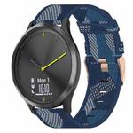 For Garmin Vivomove HR Sport 20mm Nylon Woven Watch Band(Blue)