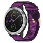 For Garmin Vivoactive 3 20mm Nylon Woven Watch Band(Purple)