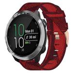 For Garmin Forerunner 645 Music 20mm Nylon Woven Watch Band(Red)