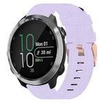 For Garmin Forerunner 645 Music 20mm Nylon Woven Watch Band(Light Purple)