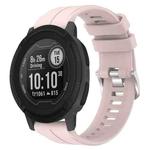 For Garmin Instinct 2 22mm Solid Color Silicone Watch Band(Pink)