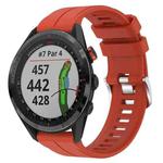 For Garmin Approach S62 22mm Solid Color Silicone Watch Band(Red)