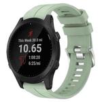 For Garmin Forerunner 945 22mm Solid Color Silicone Watch Band(Light Green)