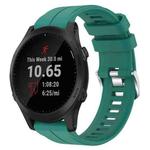 For Garmin Forerunner 945 22mm Solid Color Silicone Watch Band(Green)