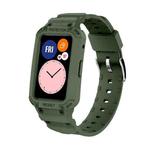 For Huawei Watch Fit 2020 / Honor Watch ES 2020 JSM Integrated TPU Adjustable Elastic Watch Band (Army Green)