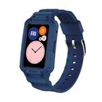 For Huawei Watch Fit 2020 / Honor Watch ES 2020 JSM Integrated TPU Adjustable Elastic Watch Band (Dark Blue)