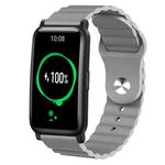 For Honor Watch ES 20mm Corrugated Silicone Watch Band(Grey)