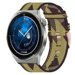 For Huawei Watch GT3 Pro 46mm 22mm Nylon Woven Watch Band(Yellow)