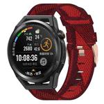 For Huawei Watch GT Runner 22mm Nylon Woven Watch Band(Red)