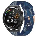 For Huawei Watch GT Runner 22mm Nylon Woven Watch Band(Blue)