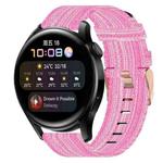 For Huawei Watch 3 22mm Nylon Woven Watch Band(Pink)