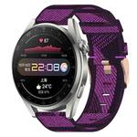 For Huawei Watch 3 Pro 22mm Nylon Woven Watch Band(Purple)