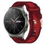 For Huawei GT2 Pro 22mm Nylon Woven Watch Band(Red)