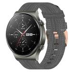 For Huawei GT2 Pro 22mm Nylon Woven Watch Band(Dark Grey)