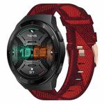 For Huawei Watch GT 2E 22mm Nylon Woven Watch Band(Red)