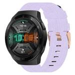 For Huawei Watch GT 2E 22mm Nylon Woven Watch Band(Light Purple)