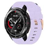 For Honor Watch GS Pro 22mm Nylon Woven Watch Band(Light Purple)