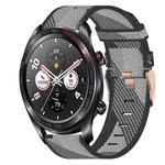 For Honor Watch Dream 22mm Nylon Woven Watch Band(Grey)