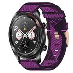 For Honor Watch Dream 22mm Nylon Woven Watch Band(Purple)