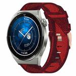 For Huawei Watch GT3 Pro 43mm 20mm Nylon Woven Watch Band(Red)