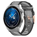 For Huawei Watch GT3 Pro 43mm 20mm Nylon Woven Watch Band(Grey)
