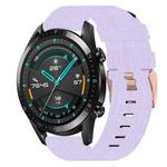 For Huawei Watch GT2 42mm 20mm Nylon Woven Watch Band(Light Purple)
