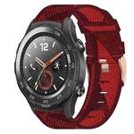 For Huawei Watch 2 20mm Nylon Woven Watch Band(Red)