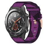 For Huawei Watch 2 20mm Nylon Woven Watch Band(Purple)